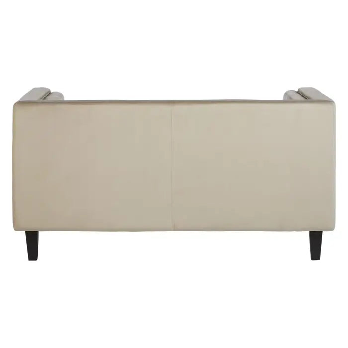 Two Seater Velvet Studded Sofa - Multiple Colours