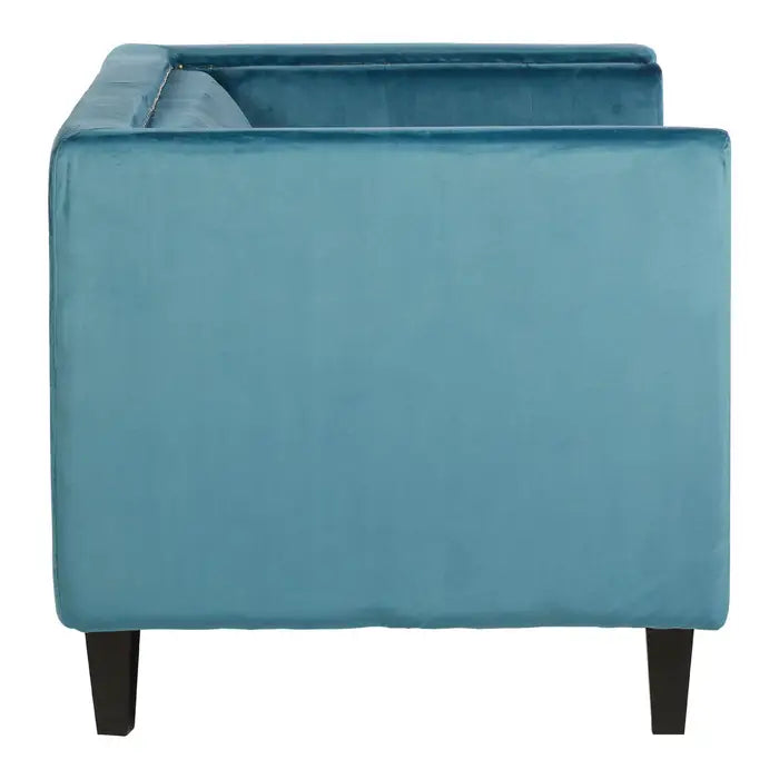 Two Seater Velvet Studded Sofa - Multiple Colours