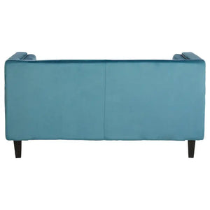Two Seater Velvet Studded Sofa - Multiple Colours