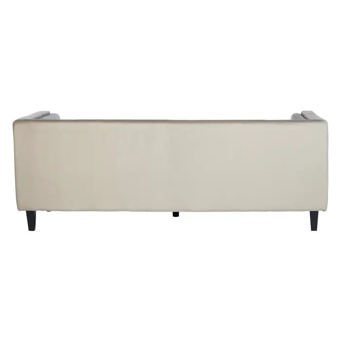 Three Seater Velvet Studded Sofa - Multiple Colours