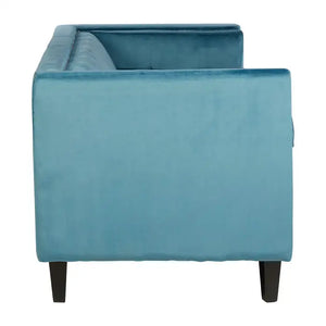 Three Seater Velvet Studded Sofa - Multiple Colours