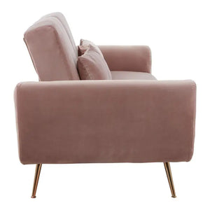 Broadway Velvet Sofa Bed - Dusky Pink