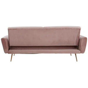 Broadway Velvet Sofa Bed - Dusky Pink