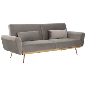Broadway Velvet Sofa Bed - Classic Grey