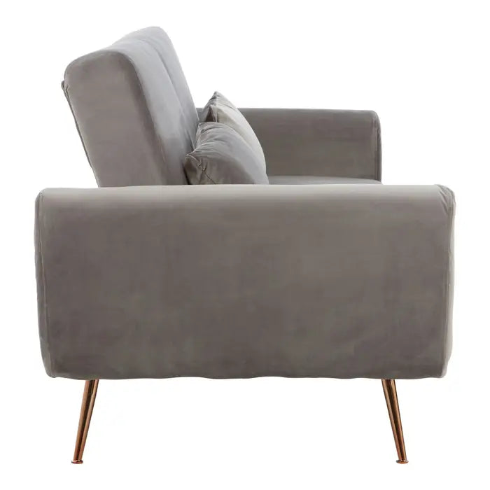 Broadway Velvet Sofa Bed - Classic Grey