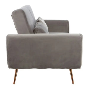 Broadway Velvet Sofa Bed - Classic Grey