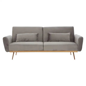 Broadway Velvet Sofa Bed - Classic Grey