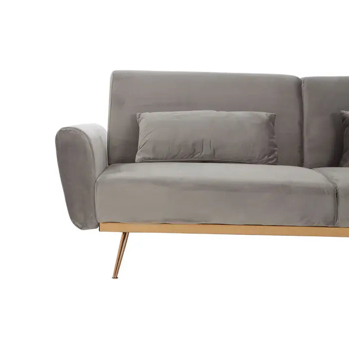 Broadway Velvet Sofa Bed - Classic Grey