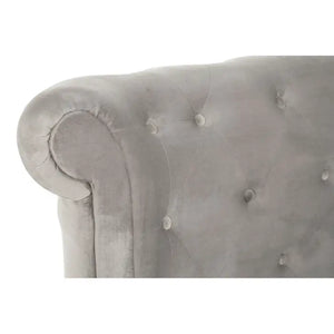 Emilia Grey Brushed Velvet Ottoman Bed