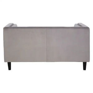 Two Seater Velvet Studded Sofa - Multiple Colours