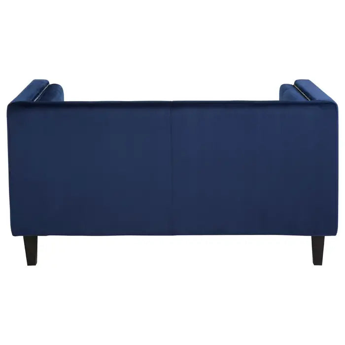 Two Seater Velvet Studded Sofa - Multiple Colours