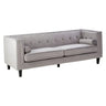 Three Seater Velvet Studded Sofa - Multiple Colours