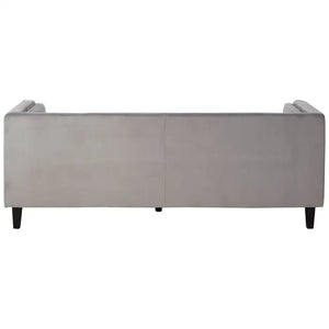 Three Seater Velvet Studded Sofa - Multiple Colours