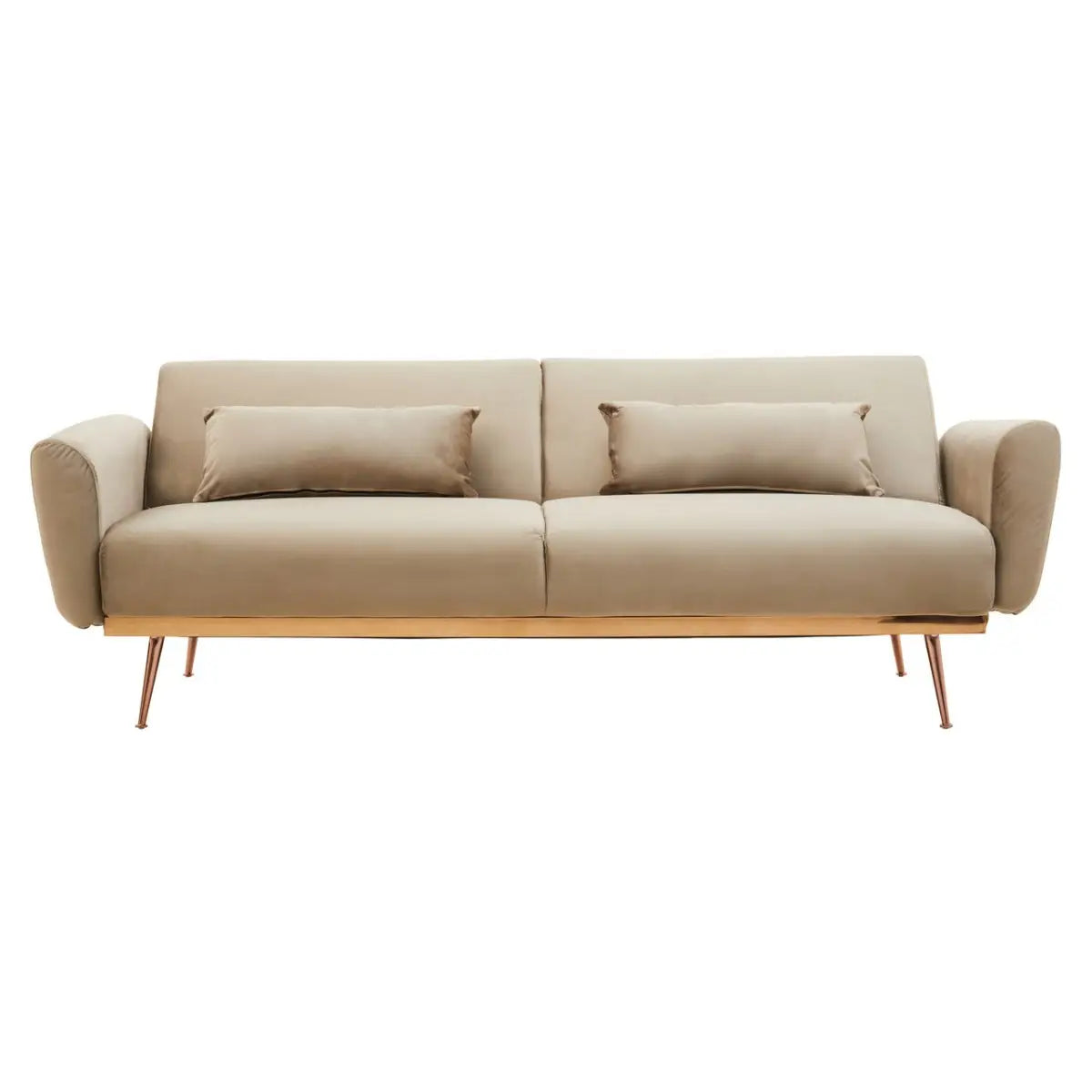 Broadway Velvet Sofa Bed - Elegant Mink