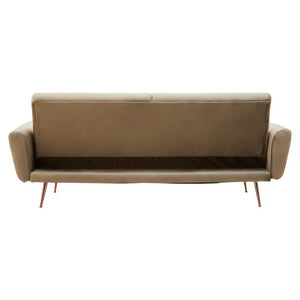 Broadway Velvet Sofa Bed - Elegant Mink