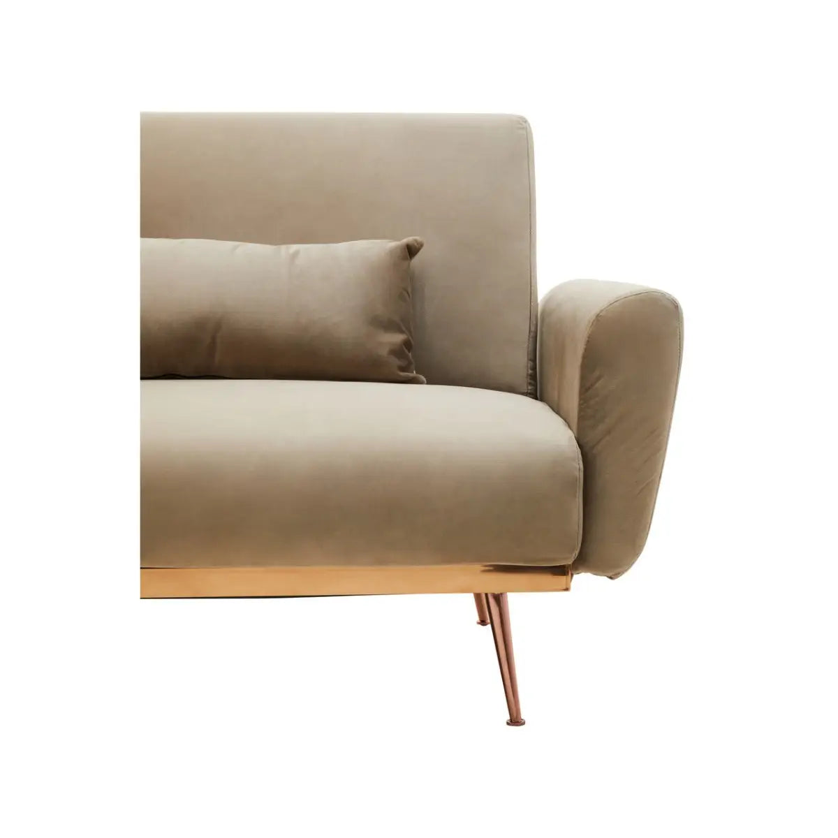 Broadway Velvet Sofa Bed - Elegant Mink
