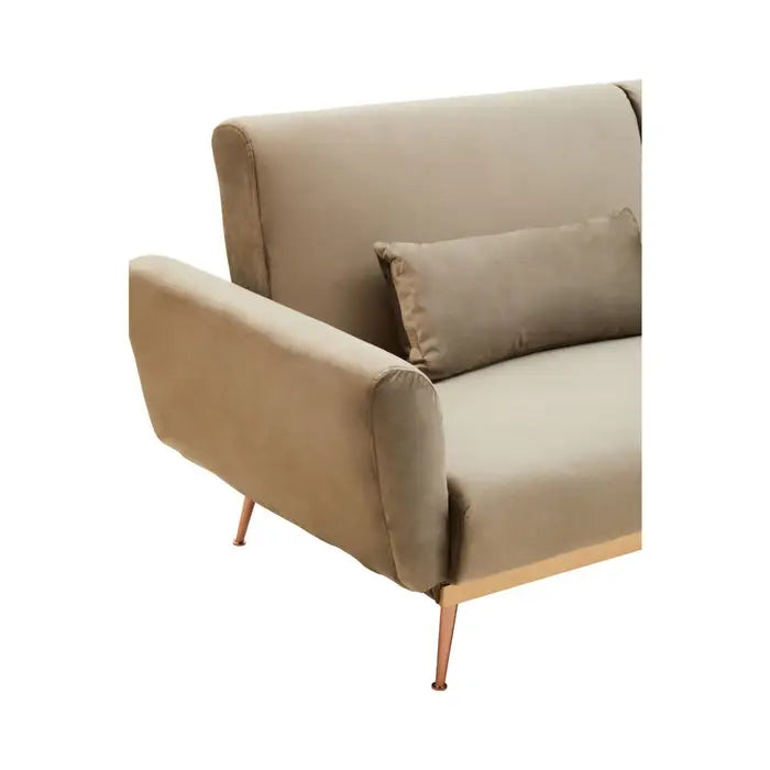 Broadway Velvet Sofa Bed - Elegant Mink