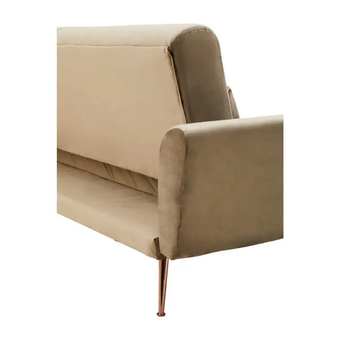 Broadway Velvet Sofa Bed - Elegant Mink