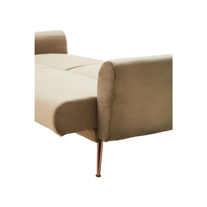 Broadway Velvet Sofa Bed - Elegant Mink