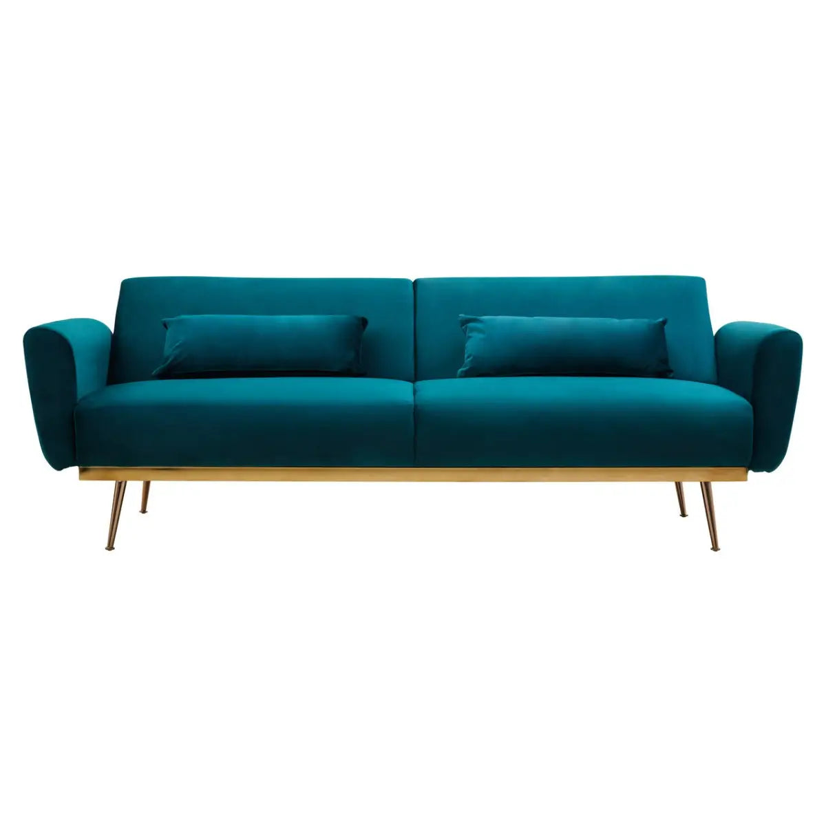 Broadway Velvet Sofa Bed - Verdant Green