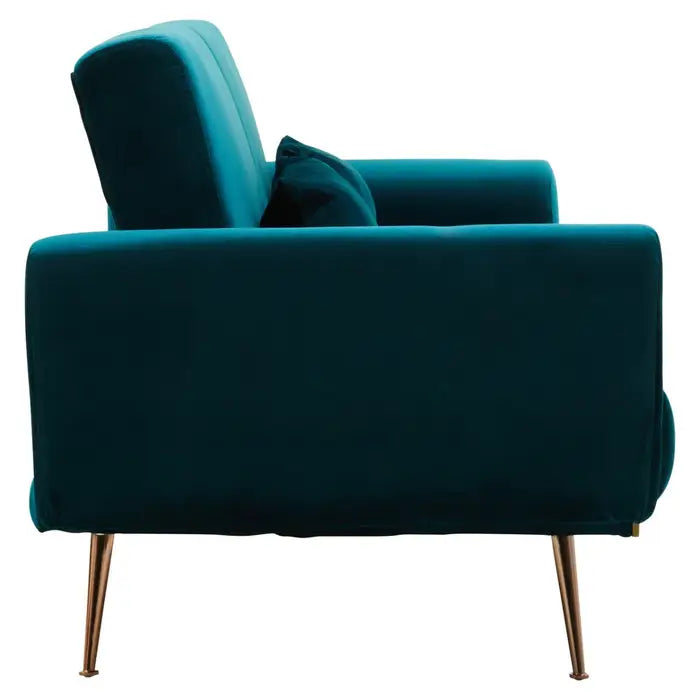 Broadway Velvet Sofa Bed - Verdant Green