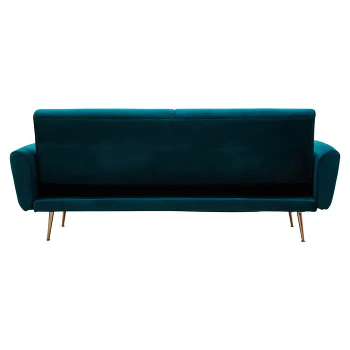 Broadway Velvet Sofa Bed - Verdant Green