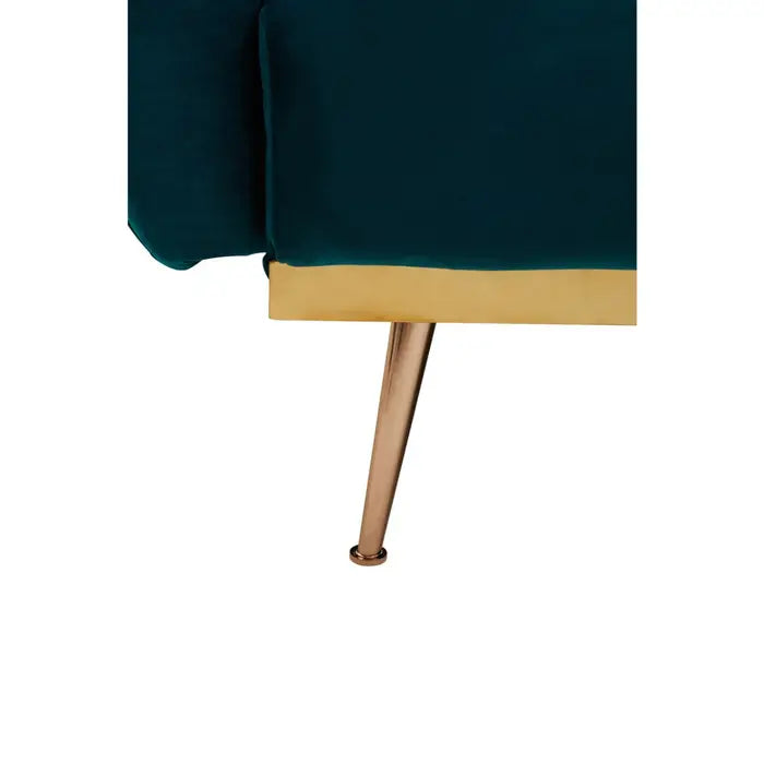 Broadway Velvet Sofa Bed - Verdant Green