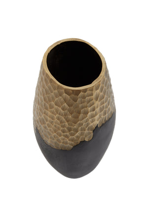 Aurum Small Black and Gold Vase