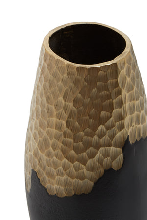 Aurum Small Black and Gold Vase