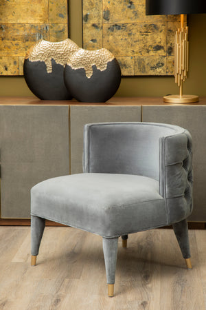 Aurum Black and Gold Round Vase