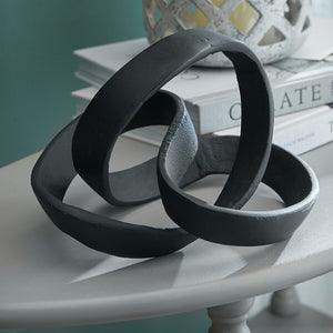 Black Cast Knot Ornament