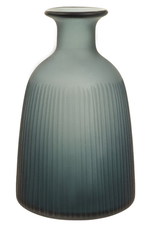 Noora Blue Glass Bottle Vase