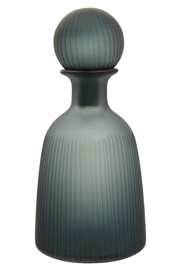 Noora Blue Glass Bottle Vase