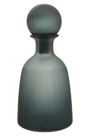 Noora Blue Glass Bottle Vase