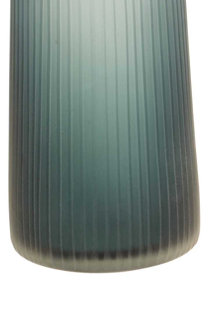 Noora Blue Glass Bottle Vase