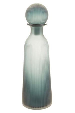 Noora Blue Glass Bottle Vase