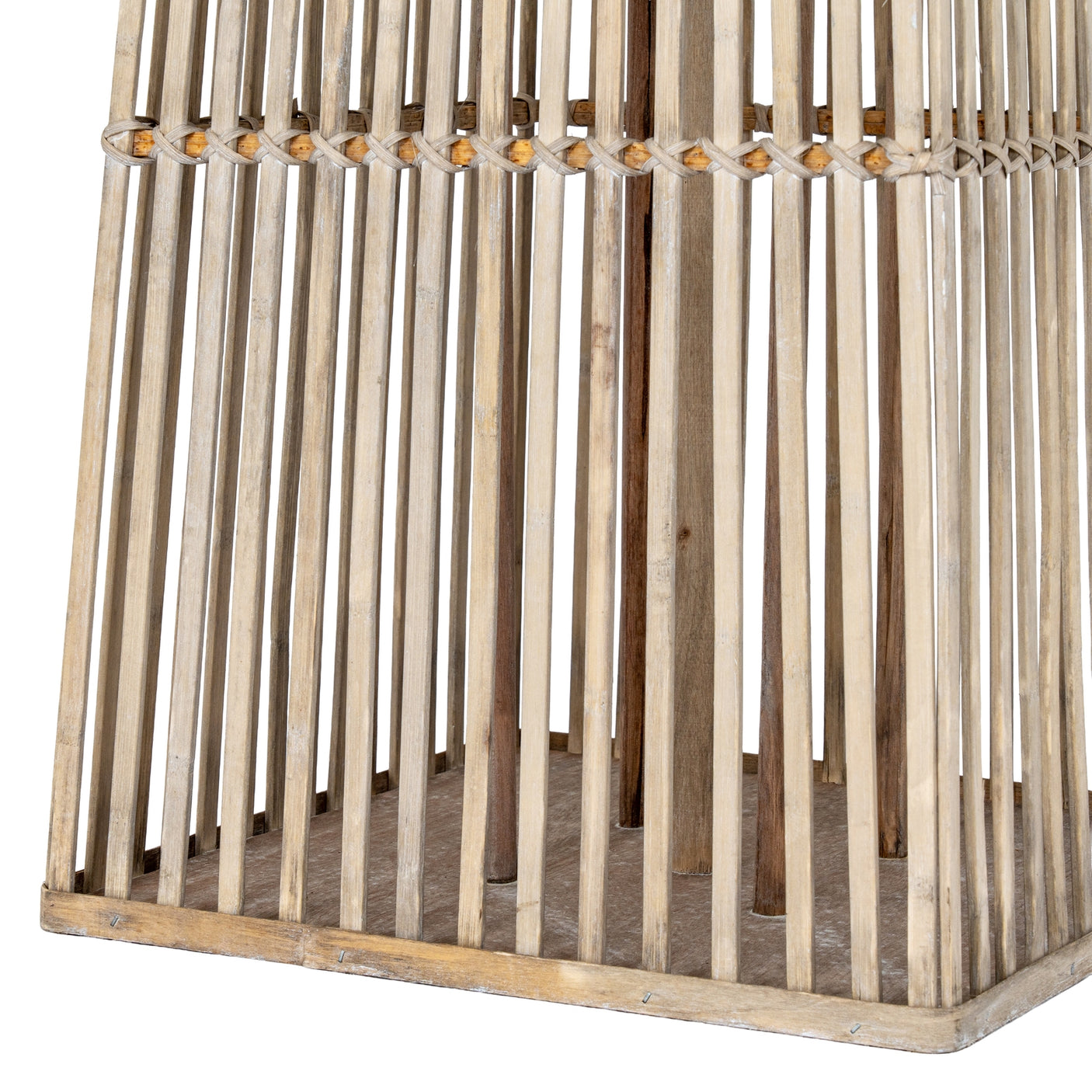 Silo Wicker Lantern With Glass Holder