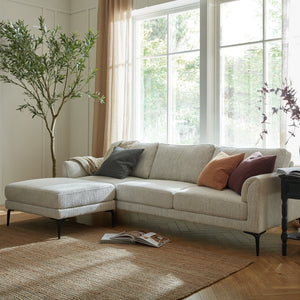Zephra Three Seater Sofa With Footstool
