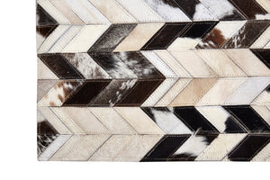 Vale Safira Geometric Cowhide Patchwork Rug