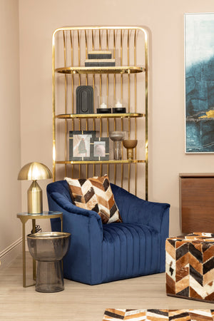 Nuvia Tierra Natural Cowhide Leather Patchwork Cushion