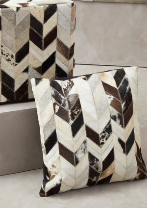 Nuvia Tierra Black And White Cowhide Cushion Cover