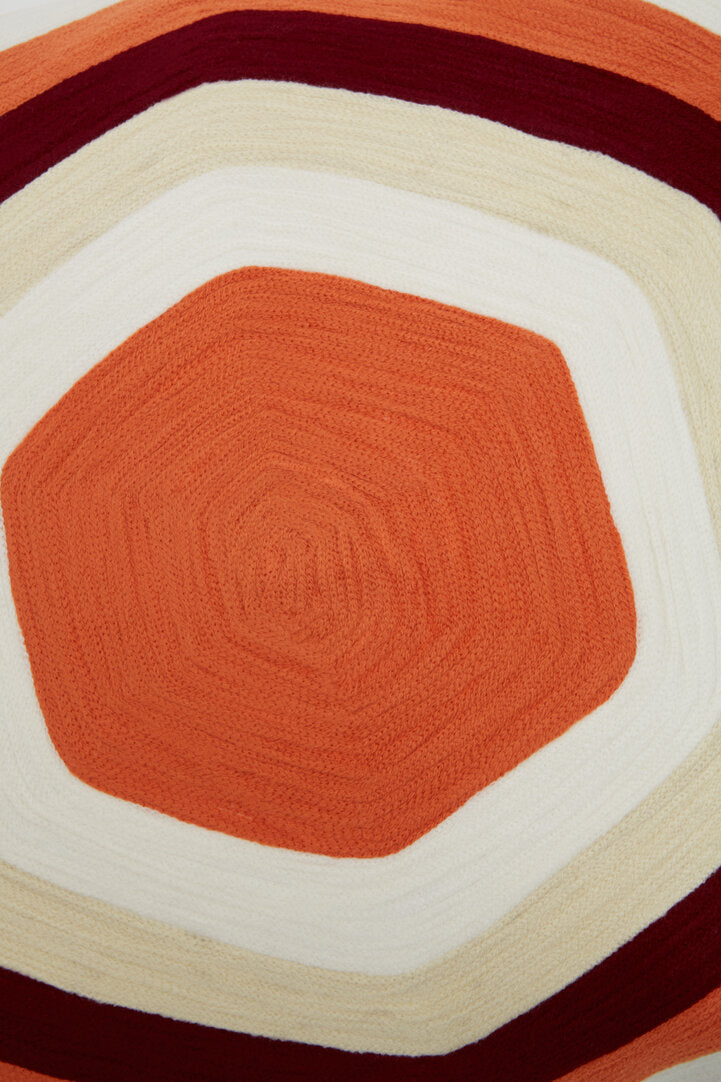 Nuvia Elora Hexagonal Multicolour Cushion