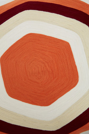 Nuvia Elora Hexagonal Multicolour Cushion