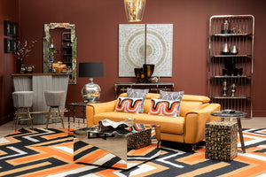 Nuvia Elora Curve Pattern Rectangular Cushion