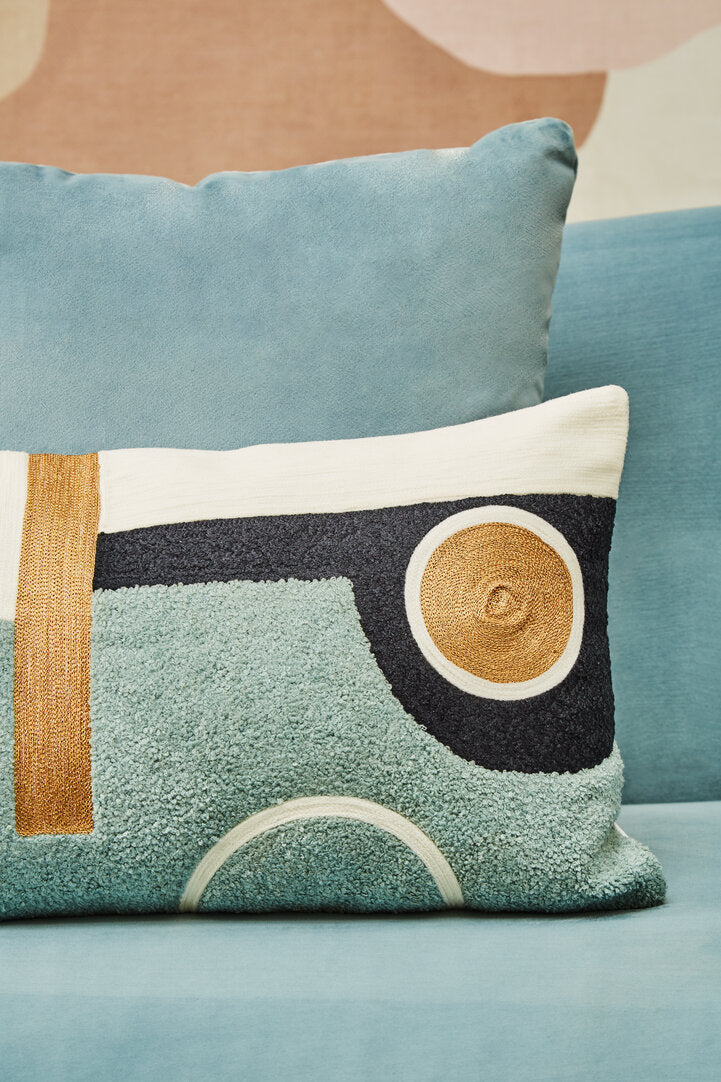 Nuvia Elora Abstract Rectangular Cushion