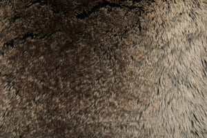 Nuvia Velura Mocha Ombre Square Fur Cushion