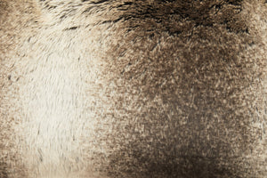 Nuvia Velura Mocha Ombre Rectangular Fur Cushion