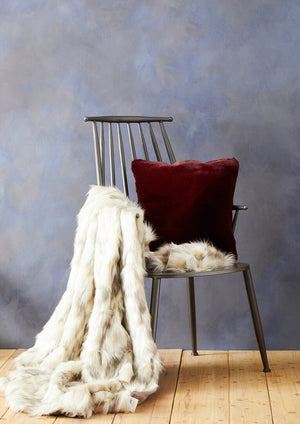 Nuvia Velura Natural Fur Throw