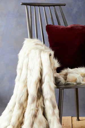 Nuvia Velura Natural Fur Throw