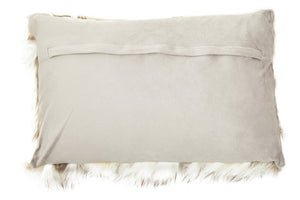 Nuvia Velura Natural Rectangular Fur Cushion